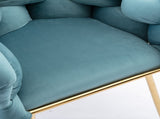 Luxury modern simple leisure velvet single sofa chair bedroom lazy person household dresser stool W117067859