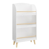 Kids Bookshelf, 3-Tier Bookcase, Book Organizer, toy Storage Cabinet Organizer, White 33748394
