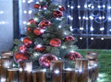 8-piece set of blue solar fairy light string, 330 LED outdoor solar Christmas lights, 8 modes of 91937199