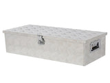 30" Elegant 5-Strips Pattern Aluminum Toolbox Silver 70391005