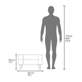 FM FURNITURE Bouse Coffee Table with Open Storage,Wengue B128P301392