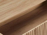 Handleless 6-Drawer Dresser with Grille Finish P2 Particleboard MDF & Melamine Veneer 15220524