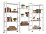 Three Columns and Four Layers Bookshelf, Wide Bookcase with 11 Open Display Shelves, 98909181
