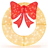 48" Pre-Lit Christmas Wreath - 200 LED Lights , IP44 86519120