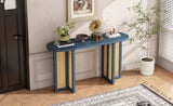 TREXM Farmhouse Rattan Console Entryway, Narrow Console with Storage, Hallway N715P245743M