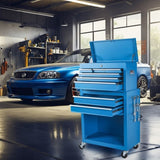 Tool Chest, 8-Drawer Rolling Tool Storage Cabinet with 2 in 1 Detachable Top Tool Box, Liner, 51693910