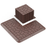 New Stone texture 12" Patio Deck Tiles, DIY Module Interlocking Decking Tiles Floor Tile,Easy and W3022P251868