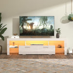 ZUN FashionTVstandTVcabinet,EntertainmentCenter,TVstationTV console,media console,with LEDlight W67933541