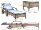 Lounge Chair Set of 2 with Table 12439945