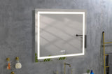 ZUN LED Bathroom Mirror "x " with Front and Backlight, Large Dimmable Wall Mirrors with Anti-Fog, W928P177793