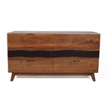 59x16.5x31" Sierra Six Drawer Sideboard, Wood Credenza/Cabinets/Chests/Nightstands W2078P174901