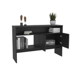 ZUN Bellagio 48.7" Wide 2-Tier Narrow Bellagio Console Table with Double-Door Cabinet B070P234363