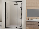 Semi-Frameless Pivot Hinged Glass Shower Door 56-60 in. W x 72 in. H,1/4" Tempered Glass, W3887P395454