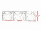 Camouflage Blind 3-Panel 176" x 58.3" with Quick-Access See Through Windows for Fast Setup 57629157