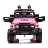 ZUN Licensed TOYOTA FJ Cruiser,12V Kids ride on car 2.4G W/Parents Remote Control,electric car for W1396107509