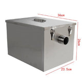Stainless Steel Grease Trap Interceptor Set Detachable Design For Restaurant Kitchen Wastewater 19776486