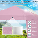 14 X 9.2 FT Pop up Canopy Tent - Pink 06291281