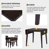 29"- 45" Extendable Dining Table for 4, Folding Kitchen Table with Rubberwood Legs, Space-Saving N752P216387P