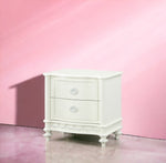 ZUN ACME Dorothy Nightstand w/2 Drawers, Ivory Finish BD02266