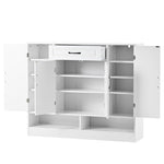 ZUN ON-TREND Sleek and Modern Shoe Cabinet Adjustable Shelves, Minimalist Shoe Storage Organizer WF304415AAK