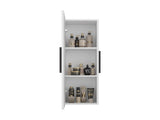 Magna Medicine 38"H Single Door Cabinet, Three Shelves, White B097P474282