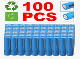 100pcs 18650 Lithium Batteries 3.7V Li-ion Rechargeable Battery For Torch Headlight 62765975