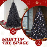 7.5 FT Pre-lit Artificial Christmas Tree, Hinged Xmas Pine Tree with 1350 Branch Tips, 400 Lights 78756924