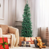 6.5ft Flocking Tied Light Christmas Tree 20650791