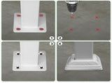 Handrails for Outdoor Steps, Iron Handrail Fits 1 Step, Transitional Handrail with Installation Kit, 99378762