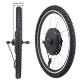 ZUN 26in 1000W Rear Drive With Tires Bicycle Modification Parts Black 19194660