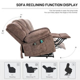 Power Lift Recliner Chair Sofa for Elderly with Massage W1403P177447