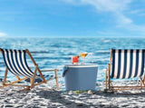 Outdoor Cooler Table, 4 Gallon Portable Cooler Side Table with Handle, Bottle Opener and Lift Top 64692168