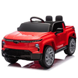 ZUN 12V Kids Ride on Car W/Parents Control,Licensed Chevrolet Silverado,Four-wheel suspension,LED W1578P202304