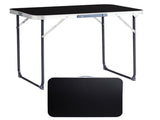 2.3ft Aluminum Camping Folding Table black 75074030