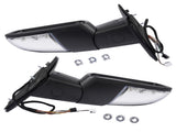Left & Right Side Mirrors Manual Fold Heated LED Signal Replacement for Ram 1500 2500 3500 98937342