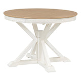 ZUN Retro Functional Extendable Dining Table with a 12" Leaf for Dining Room and Living Room 64554681