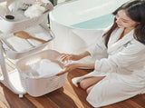 4-Tier Laundry Hamper Sorter, Laundry Storage Organizer with Wheels Removable Rolling Laundry 90355231
