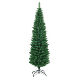 6ft Slim Pencil Christmas Tree - Space-Saving Design for Small Corners, 400 Realistic PVC Branches 07280669