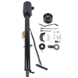 32" Black Stainless Automatic Tilt Steering Column Shift with Key, Adapter 09163059
