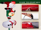 7.5FT Lighted Christmas Inflatable Decoration, Inflatable Hanging Santa & Reindeer & Snowman, Funny 27715236