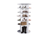 Rotating Shoe Rack Tower, 6-Tier Spinning Shoe Rack, Free Standing 360&deg Revolving Shoe Organizer, 56550516