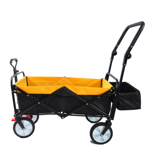 ZUN folding wagon Collapsible Outdoor Utility Wagon, Heavy Duty Folding Garden Portable Hand Cart, Drink W22747804