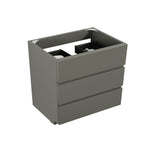 ZUN Alice-36F-102,Floor cabinet WITHOUT basin, Gray color, With three drawers, Pre-assembled W1865107752