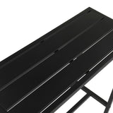 40in Iron With Adjustment Knob Patio Bar Table Black 68801845