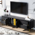 ZUN U-Can TV Stand for TVs up to 80 Inches, Modern Entertainment Center Media Console with 4 Drawers and N724P170542B