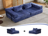 Compression Sofa,Convertible Floor Sofa Bed with Fixed-Shape Frame, Loveseats Boneless Modular 02827739