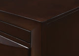 ZUN 1Pc Contemporary 5 Drawer Chest Brown Finish Solid Wood Wooden Bedroom Furniture B011P216684