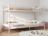 Bunk Bed with Ladder and high Guardrail, Able to Split, Metal Bunk Bed, Storage Space, Noise W5635P479855
