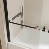 30 in. W * 58 in. H Rise and down rotation shaft door Shower Doors for Bathtub, 1/4" Thick W2965P277704