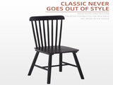 2 pieces of chair, black, rubber wood material, chair, solid wood chair, solid wood 17433150